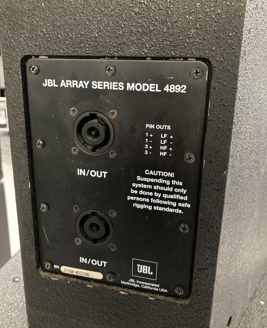 【動作品】 JBL ARRAY SERIES MODEL 4892 2台セット JBL Array Series Active Speakers Model 4892A, Pair – CLAIR